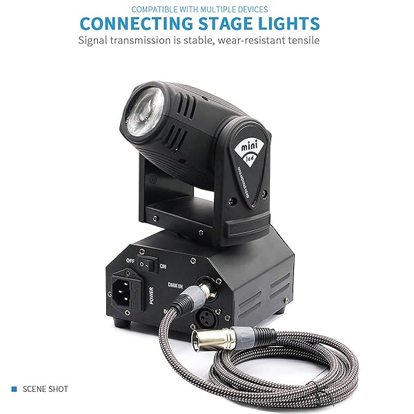 Buy BIFALE 6ft XLR Cable 10-Pack - Heavy Duty Braided 3Pin Male to Female Microphone Patch Cords - Image 6