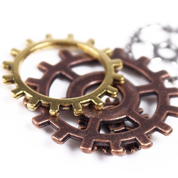 BIHRTC 100g Antique Metal Steampunk Gears Charms for Jewelry & Crafting - DIY Clock Watch Pendants - Image 5