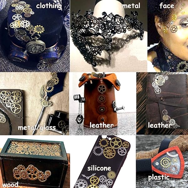 BIHRTC 100g Antique Metal Steampunk Gears Charms for Jewelry & Crafting - DIY Clock Watch Pendants - Image 6