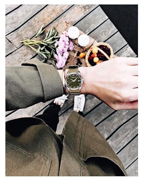 BINLUN Nylon Watch Strap Thick Premium Ballistic Multicolor Bands for Men Women 19mm with Military Heavy Duty Stainless Steel Buckle - Image 6