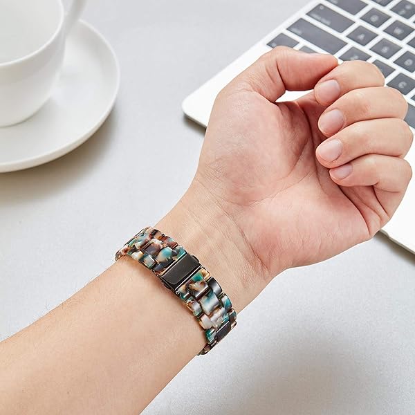 BINLUN Resin Watch Straps for Women Replacement Band 18mm 20mm 22mm 14 Colors Quick Release Wrist Strap for Men Smart Watch Bracelets - Image 2