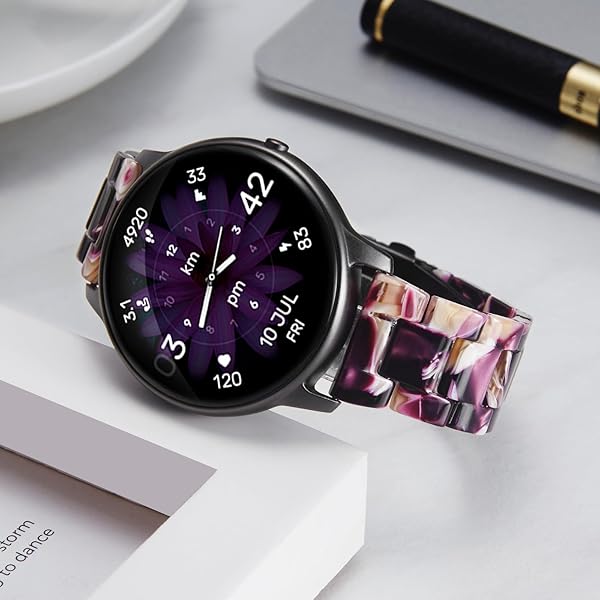 BINLUN Resin Watch Straps for Women Replacement Band 18mm 20mm 22mm 14 Colors Quick Release Wrist Strap for Men Smart Watch Bracelets - Image 5