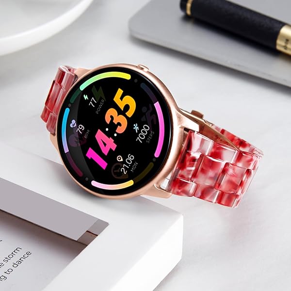 BINLUN Resin Watch Straps for Women Replacement Band 18mm 20mm 22mm 14 Colors Quick Release Wrist Strap for Men Smart Watch Bracelets - Image 5