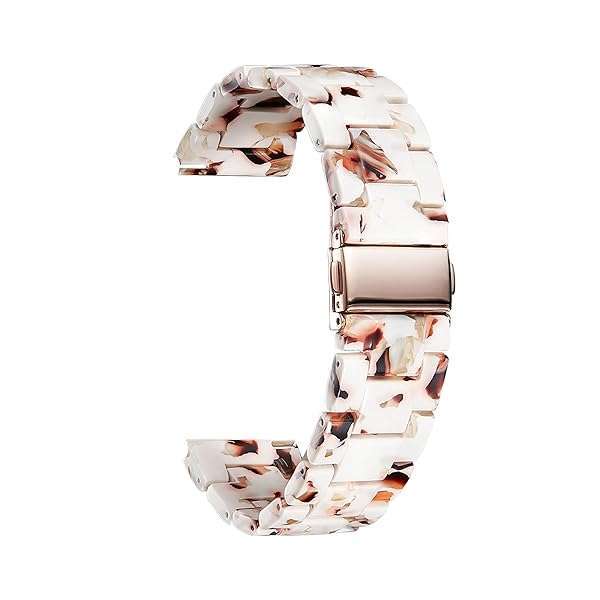 BINLUN Resin Watch Straps for Women & Men - 18mm/20mm/22mm Quick Release Bands in 14 Colors