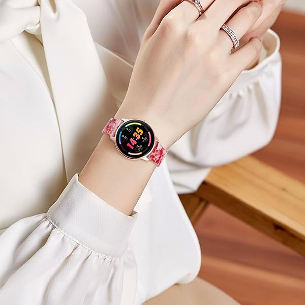 BINLUN Resin Watch Straps for Women Replacement Band 18mm 20mm 22mm Quick Release Wrist Strap for Men Smart Watch Bracelets 14 Colors - Image 2