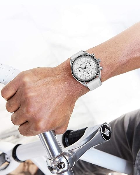 BINLUN Silicone Rubber Watch Band Replacement Strap for Men and Women in Multiple Colors and Sizes for Smart Watches - Image 6