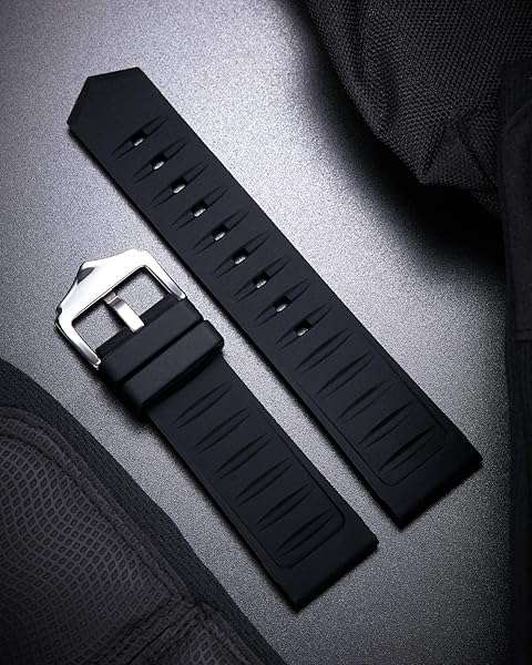 BINLUN Silicone Rubber Watch Bands: Colorful Replacement Straps for Men & Women - Multiple Sizes Available - Image 5