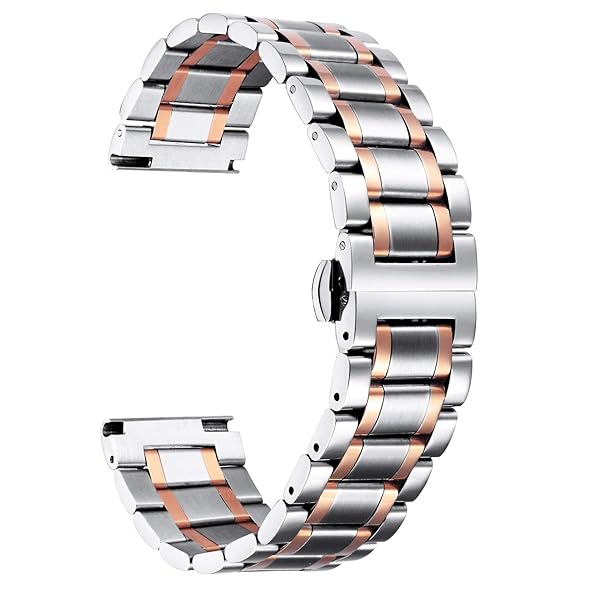 BINLUN Stainless Steel Watch Bands Quick Release 12mm to 24mm Universal Metal Replacement Straps for Men and Women in 6 Colors