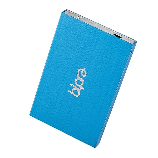 BIPRA 640GB Portable External Hard Drive - 2.5 Inch USB 2.0 - Blue - NTFS Format