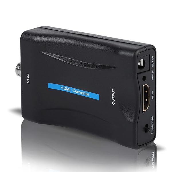 Ciglow 1080P BNC to HDMI Converter Adapter for Security Cameras | HD Video Output for CCTV Monitors
