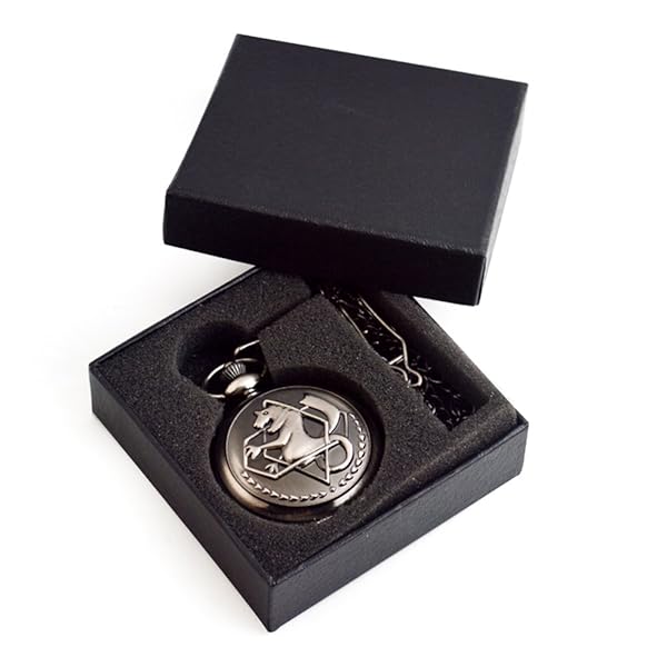 BOSHIYA Fullmetal Alchemist Pocket Watch with Chain Vintage Quartz Pocket Watch for Cosplay Accessories Anime Merch - Image 8