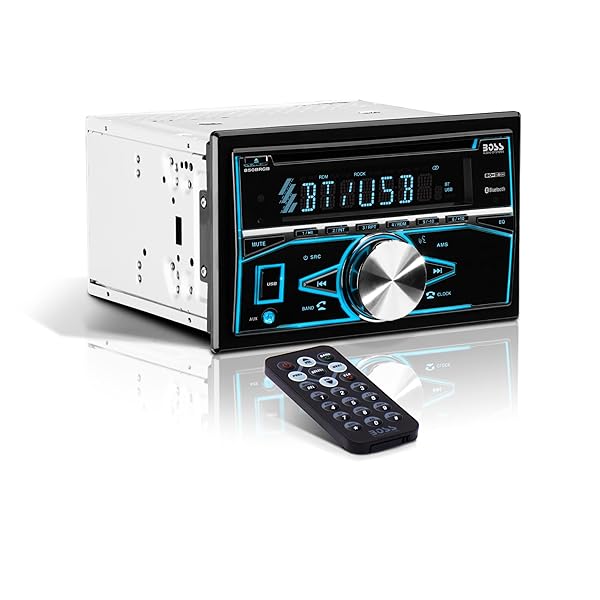 BOSS Audio 850BRGB Car Stereo: Bluetooth, USB, CD Player & Multi-Color Illumination - Perfect Double Din Head Unit