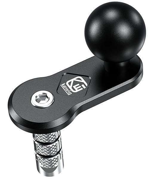 BRCOVAN Buy BRCOVAN Aluminum Alloy Motorcycle Fork Stem Mount Base with 1'' TPU Ball - Fits 12mm to 25.4mm, Compatible with RAM Mounts