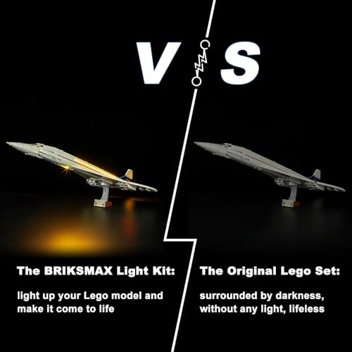 BRIKSMAX Lighting Kit for Concorde Compatible with Lego 10318 Enhance Your Building Experience No Lego Set Included - Image 8