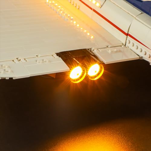 BRIKSMAX Lighting Kit for Concorde Compatible with Lego 10318 Enhance Your Building Experience No Lego Set Included - Image 9