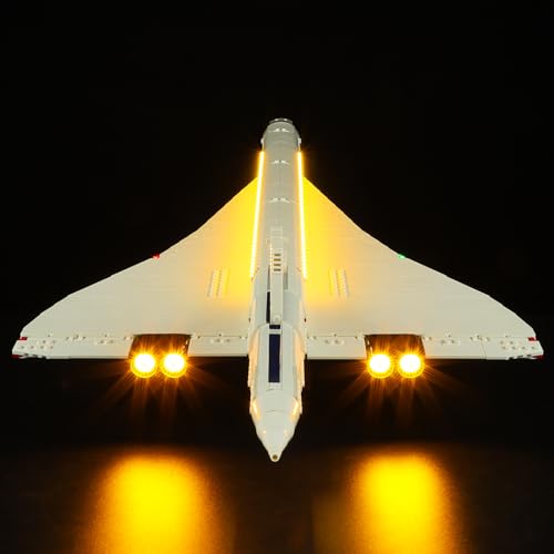 BRIKSMAX Lighting Kit for Concorde Compatible with Lego 10318 Enhance Your Building Experience No Lego Set Included