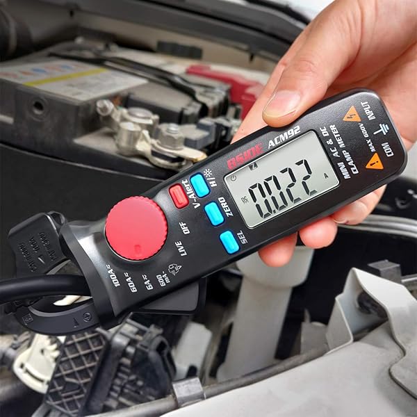 BSIDE DC Current Clamp Meter: 6000 Counts Digital Multimeter with V-Alert, Continuity, Ohm, and Hz Testing Features - Image 2