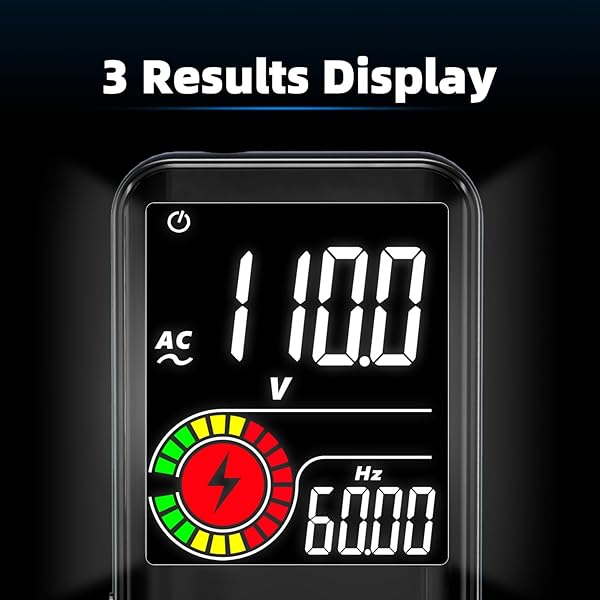 BSIDE Digital Multimeter: 9999 Counts Auto-Ranging LCD Voltmeter for Voltage, Capacitance, Resistance & More with Flashlight - Image 5