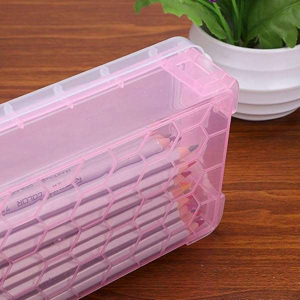 BTSKY Large Capacity Pencil Box - 6 Pack Organizer for Office & Art Supplies in 3 Colors - Image 8