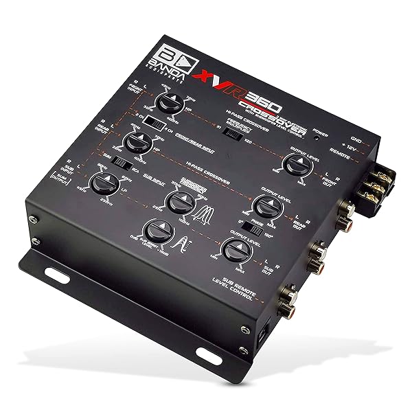Upgrade Your Sound: Banda XVR360 3-Way Electronic Car Crossover with Subwoofer Equalizer & Rear Fader Control