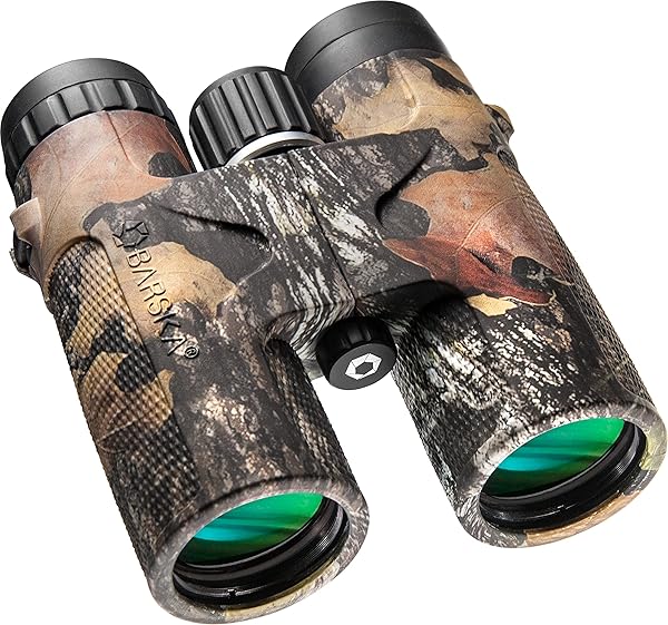 Barska 12x42 WP Blackhawk Binoculars in Mossy Oak Camo - Perfect for Outdoor Adventures