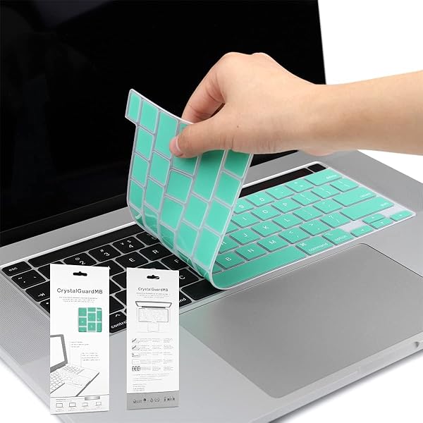 Batianda Light Green Gradient Silicone Keyboard Cover for MacBook Pro 13 M1 M2 2022 2020 A2338 A2289 A2251 2019 A2141 Model - Image 5