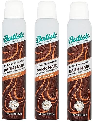 Batiste Dry Shampoo Dark & Deep Brown 6.73 oz - Pack of 3 for Effortless Hair Refresh
