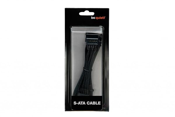 Be Quiet! CS-3420 Power Cable - 2 x SATA 15 Pin, 30 cm Black for Reliable PC Power Supply