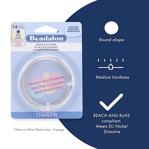 Beadalon German Style 20 Gauge Gold Wire for Jewelry Making - 78 ft Round Spool - Image 3