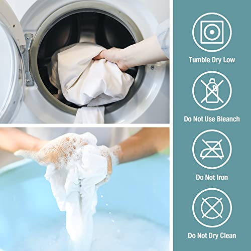 Bedecor 2 Packs Twin Mattress Protector Waterproof Protection Soft Cotton Terry Top Cover,Mattress Cover 38"×75" for Babies Pregnant Women Incontinent Persons Deep Pocket to 18" White - Image 7