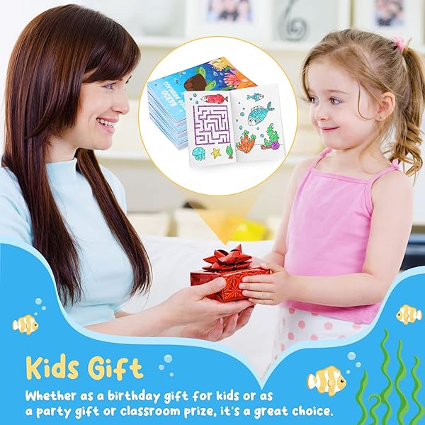 BenLouis 24 Pcs Under the Sea Mini Coloring Books for Kids Ocean Animals Party Favors Activity Books for Birthdays and Classroom Travel - Image 6