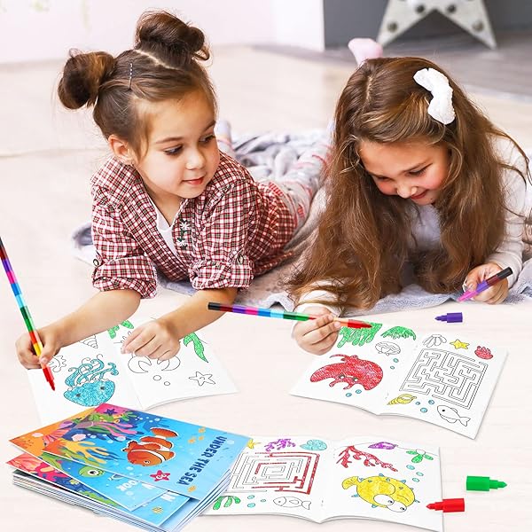 BenLouis 24 Pcs Under the Sea Mini Coloring Books for Kids Ocean Animals Party Favors Activity Books for Birthdays and Classroom Travel - Image 8