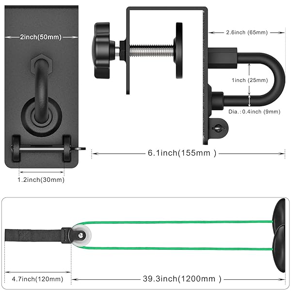 BeneLabel Heavy Duty Door Anchor Attachment for Shoulder Pulley Rotator Cuff Recovery Home Gym Rehab Exerciser Strength Training - Image 6