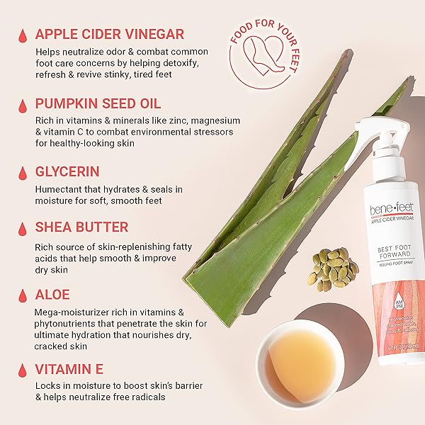 Benefeet Best Foot Forward Peeling Spray: Rejuvenate Cracked Heels & Calluses with Shea Butter & Tea Tree Oil - Image 4