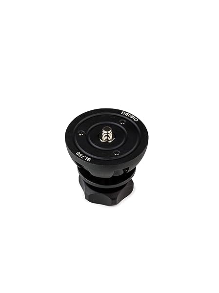 Benro BL75S 75mm Half Ball Adapter with Short Tie Down Handle for Stable Photography Support Black
