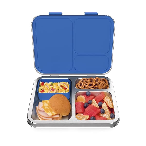 Buy Bentgo Kids Stainless Steel Lunch Box - Eco-Friendly, Leak-Resistant, 3-Compartment Bento for Ages 3+, Dishwasher Safe, BPA-Free