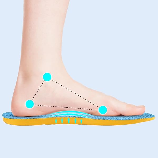 Besnoht Pronation Insoles for Arch Support and Correcting OX Legs Flat Feet and Heel Pain for Men and Women Size 35-36 - Image 5