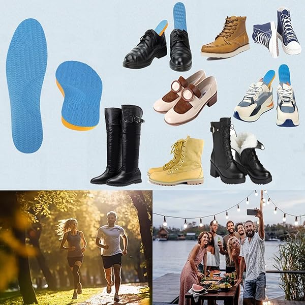 Besnoht Pronation Insoles for Arch Support and Correcting OX Legs Flat Feet and Heel Pain for Men and Women Size 35-36 - Image 8