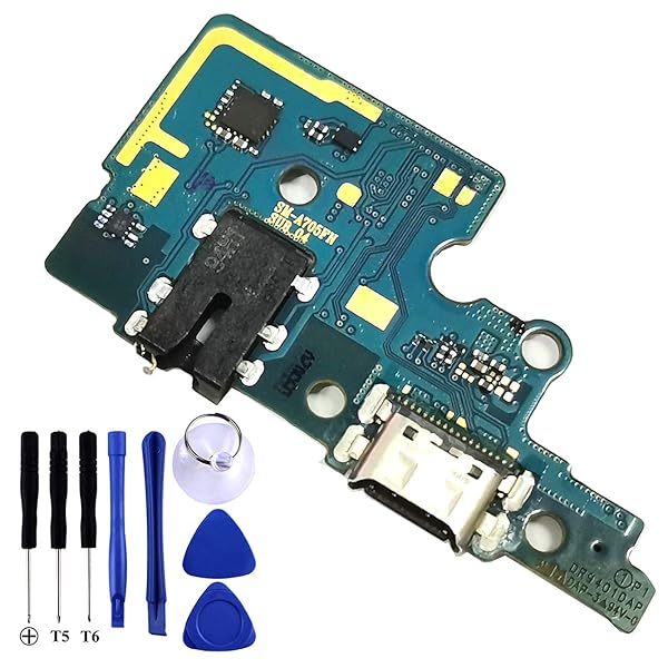 Galaxy A70 USB Charging Port Flex Cable Replacement - Type C Connector for Samsung A70 2019 (SM-A705FN) with Repair Tools