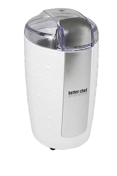 Better Chef 150-Watt Coffee Grinder: Stainless Blade for Coffee, Nuts & Spices - Fast & Efficient Grinding