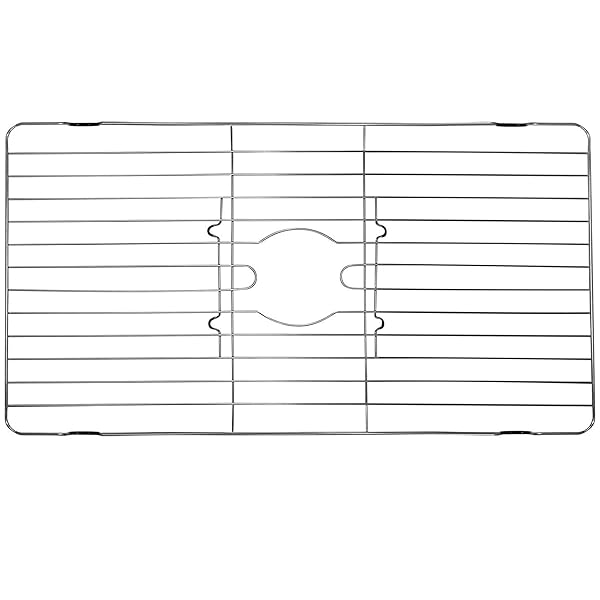 Better Houseware Stainless Steel Sink Protector Mat Rack for Kitchen Sinks 18 x 12 x 1 Durable Bottom Protection