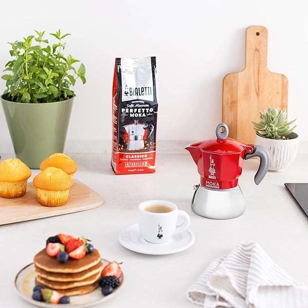 Buy Bialetti Moka Induction Pot - 4 Cups Espresso Maker for All Hobs, Stylish Red Design - Image 7