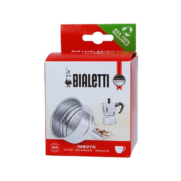 Bialetti Bialetti Spare Parts Funnel Filter for Moka Express Fiammetta Break Dama Moka Timer Rainbow 6 Cups