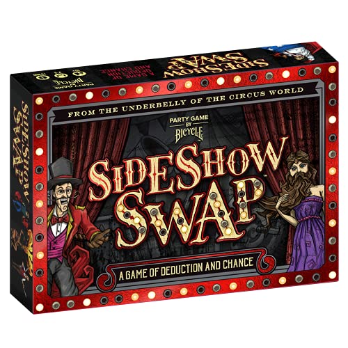Bicycle Sideshow Swap: Fun Card Game for 2-8 Players Ages 8+ | Deduction & Strategy