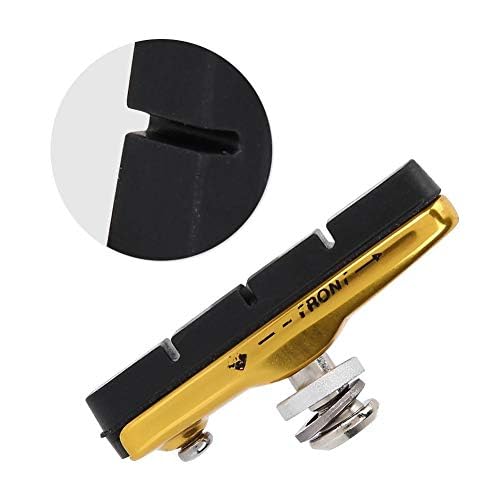 Lightweight Aluminum Bike Brake Pads - Quiet Braking in 3 Colors | Gold Cycling Accessory - Image 3