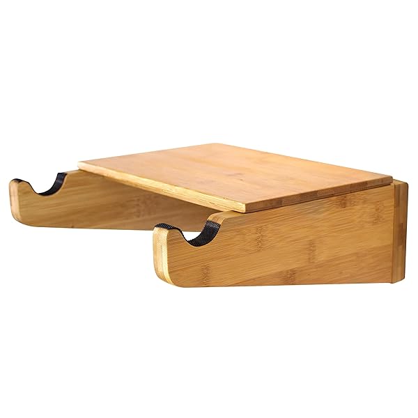 COR Indoor Bike Wall Mount: Stylish Bamboo Bicycle Rack with Removable Shelf for Space-Saving Storage - Image 2