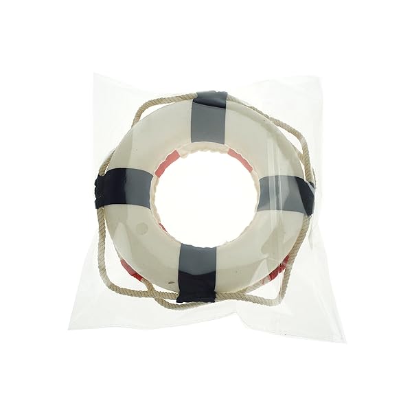 Bilipala 2PCS Welcome Cloth Life Ring Decor - Nautical Red & Blue Wall Buoy for Home - Image 6