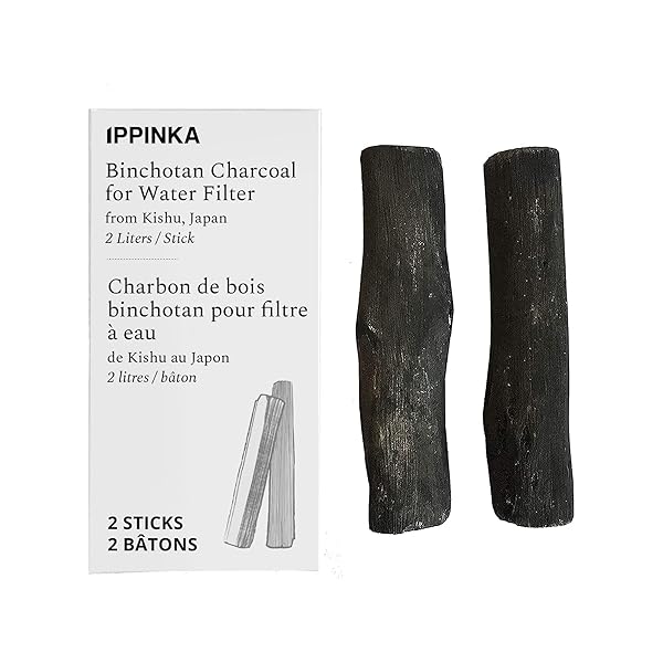 Binchotan Charcoal Water Purifying Sticks - Kishu Japan, 2 Sticks Filter 2 Liters for Great-Tasting Water - Image 2