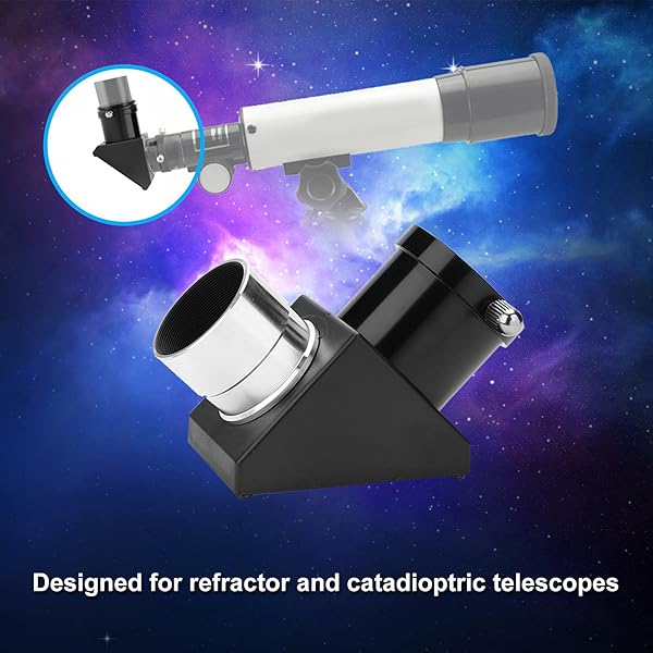 "Bindpo 1.25" Diagonal Mirror Adapter - 90 Degree Erecting Prism for Telescope Eyepiece" - Image 5