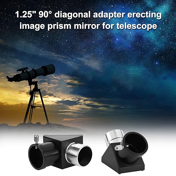 "Bindpo 1.25" Diagonal Mirror Adapter - 90 Degree Erecting Prism for Telescope Eyepiece" - Image 7